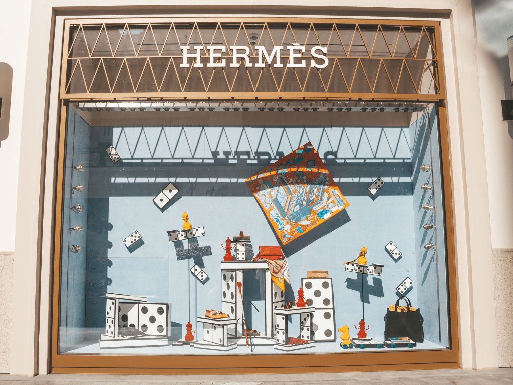 Hermes Storefront Luxury Fashion brand