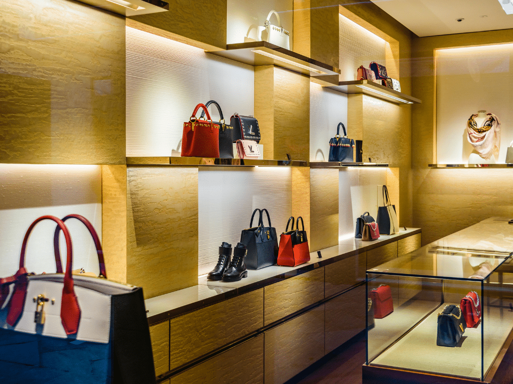 luxury fashion brand louis vuitton store